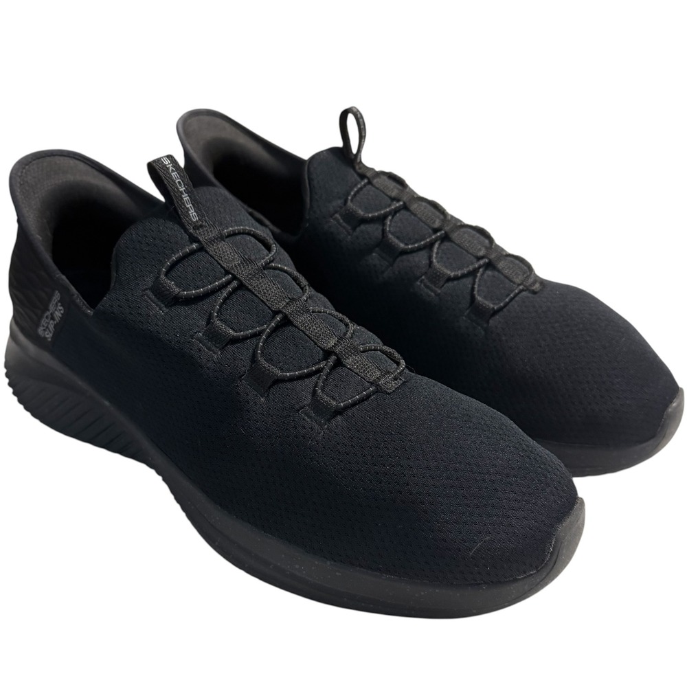 Skechers Mens Slip-ins Summits Key Pace Black Sneakers 232452 Size 12